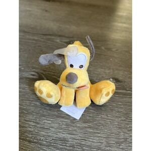 Disney Store Tiny Big Feet Pluto Plush Micro Stuffy Toy